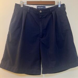 Polo Golf Navy Pleated Golf Shorts Men’s Size 35